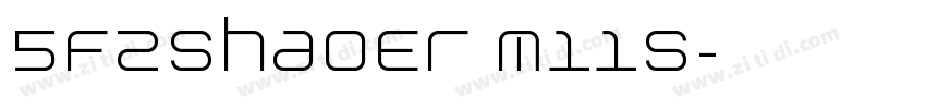 5FZShaoEr M11S字体转换